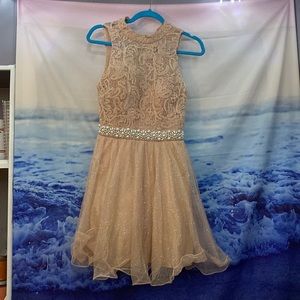 Pink/Cream formal dress